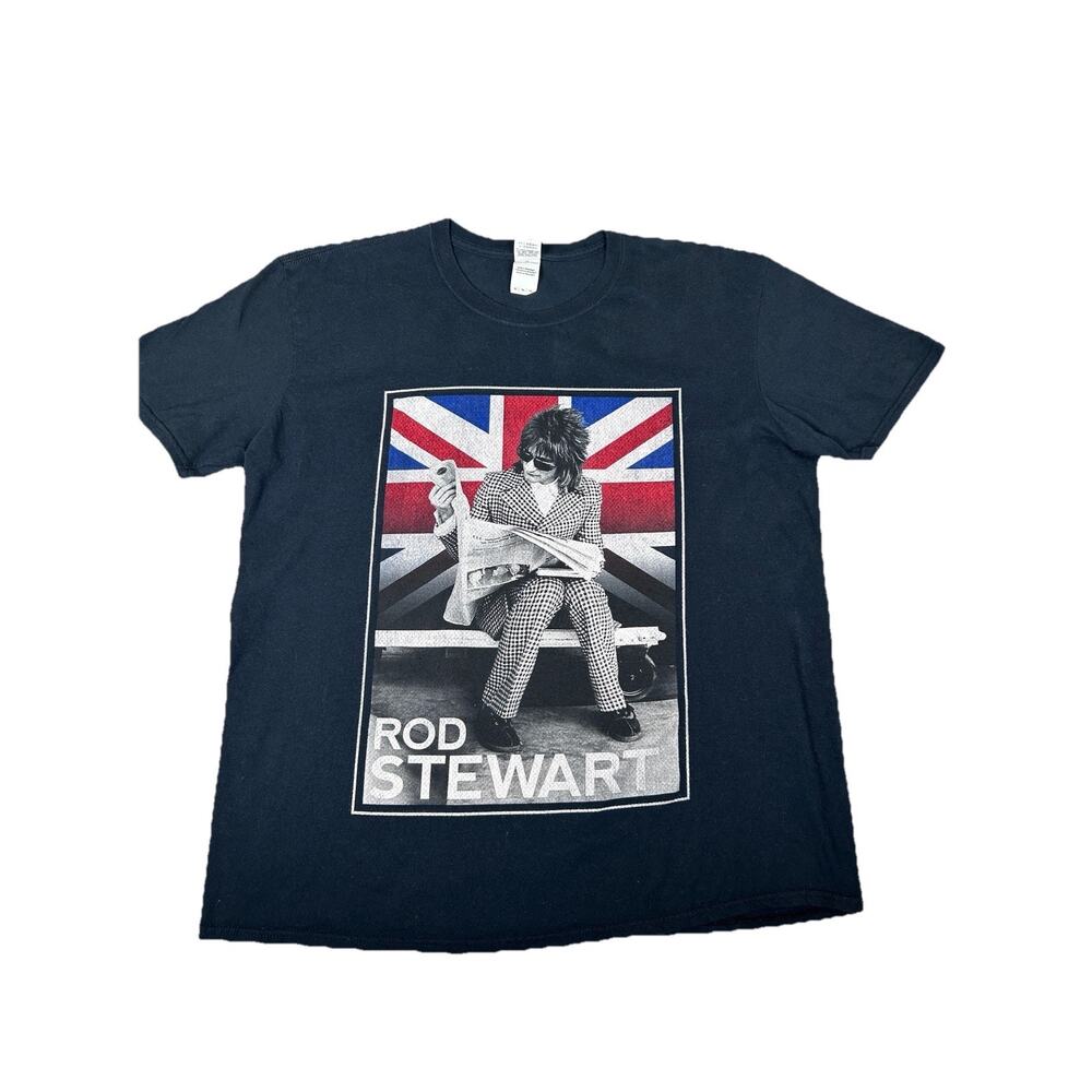 Rod Stewart 100% cotton Gildan Band t-shirt 2015 AUS & NZ Tour Womens Sz XL